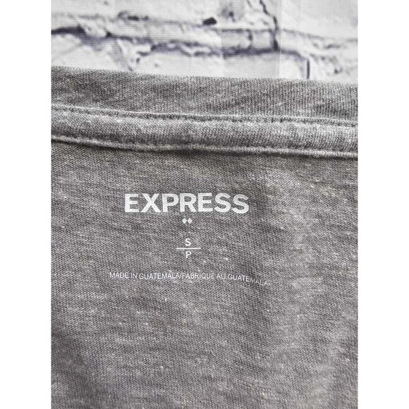 Express Women’s Gray “Make It Happen” Graphic T-Shirt Size S Casual Motivation T - Picture 6 of 8